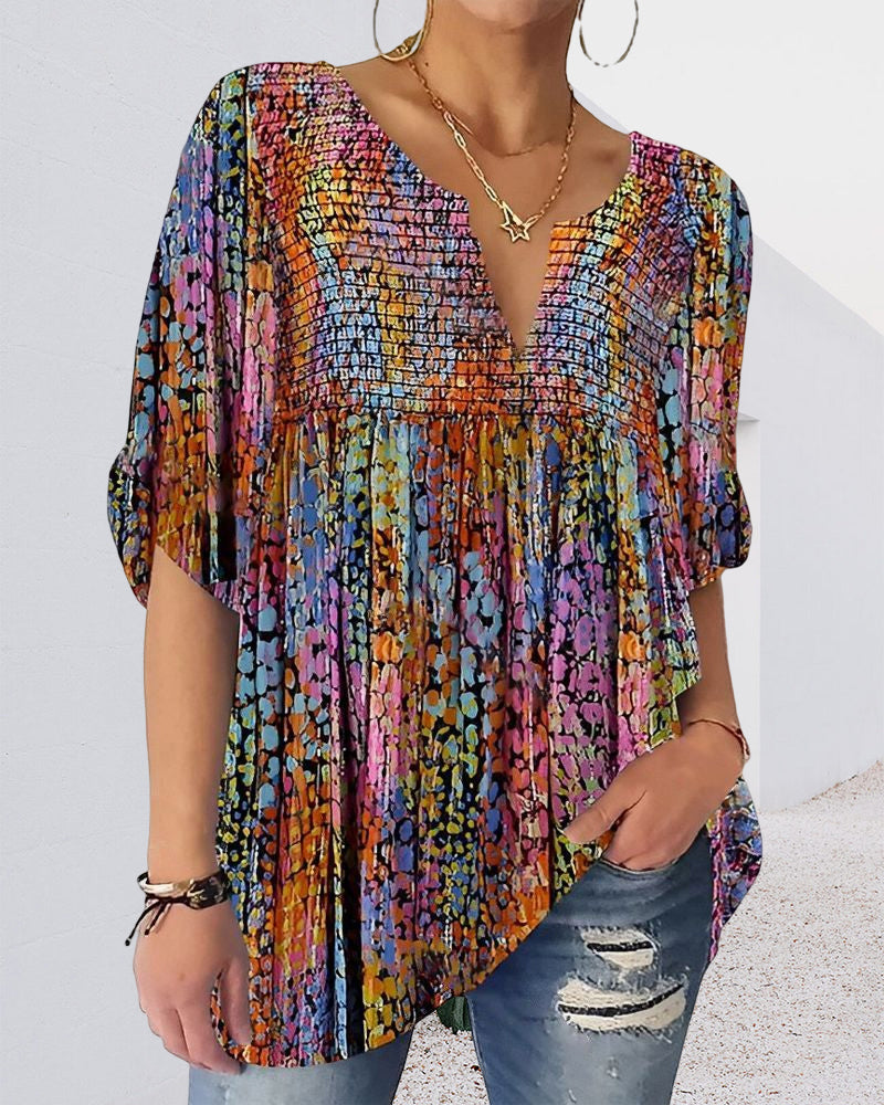 KS | Blouse with V-neck