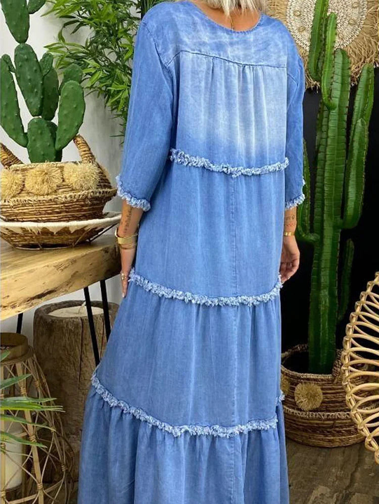 KS | Maxi dress with V-neck