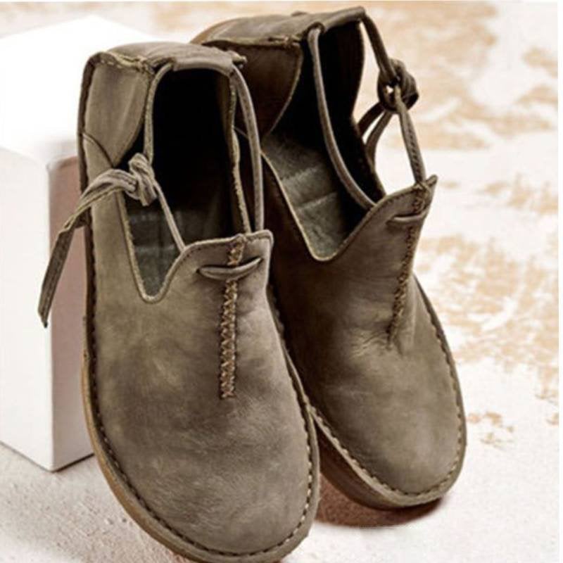 KS | Casual vintage loafers with laces