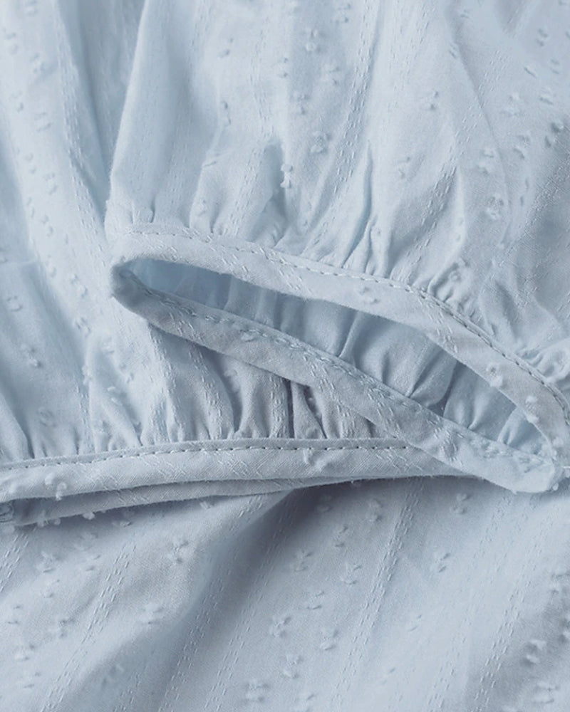 KS | A-line mini dress with V-neck, 3/4 sleeves and pockets