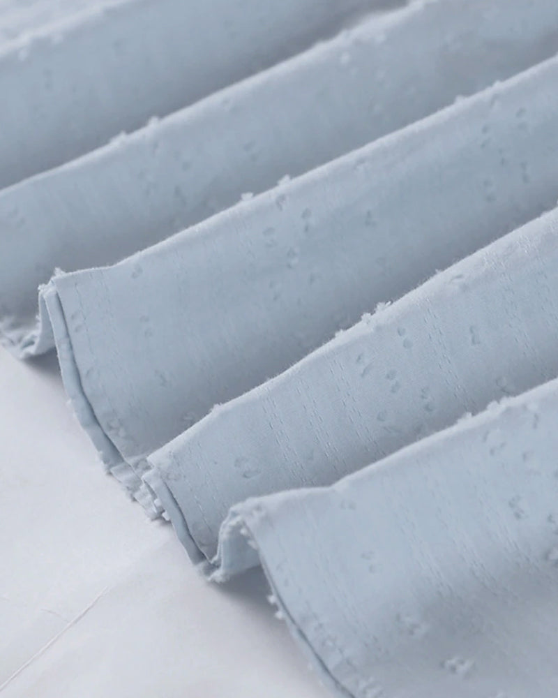 KS | A-line mini dress with V-neck, 3/4 sleeves and pockets