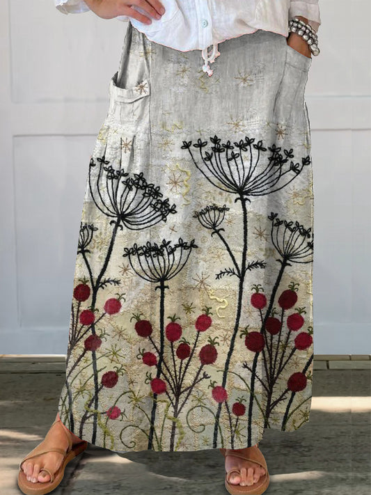 Women's Art Painting Hippie Print Skirt
