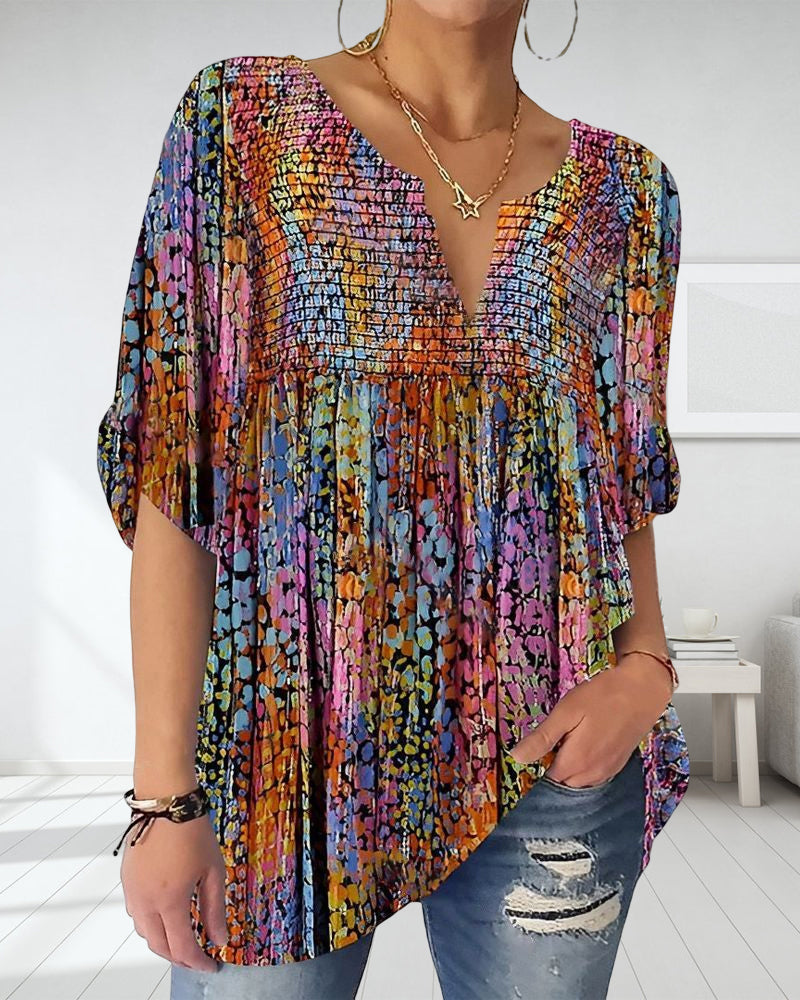 KS | Blouse with V-neck