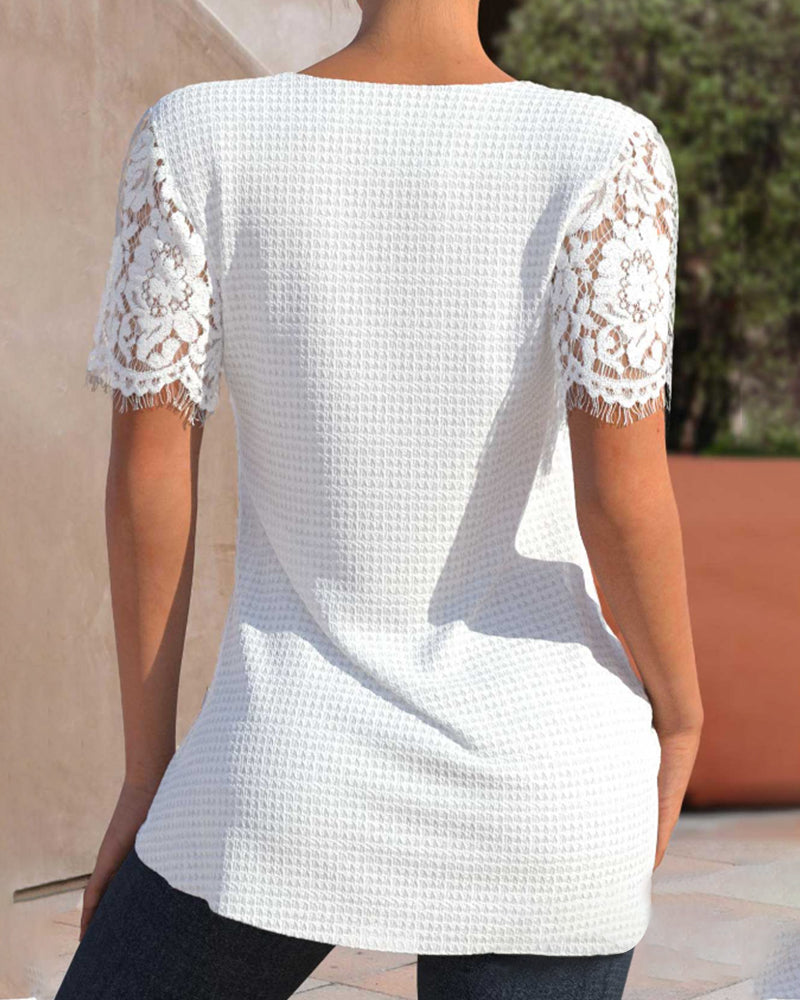 KS | Structured lace blouse