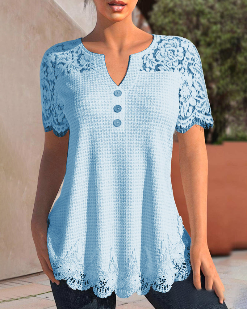 KS | Structured lace blouse