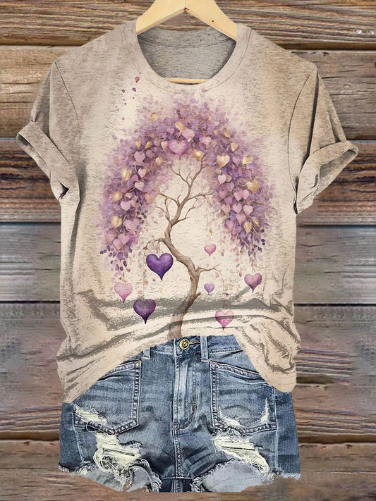 Love Tree Art Print T-Shirt