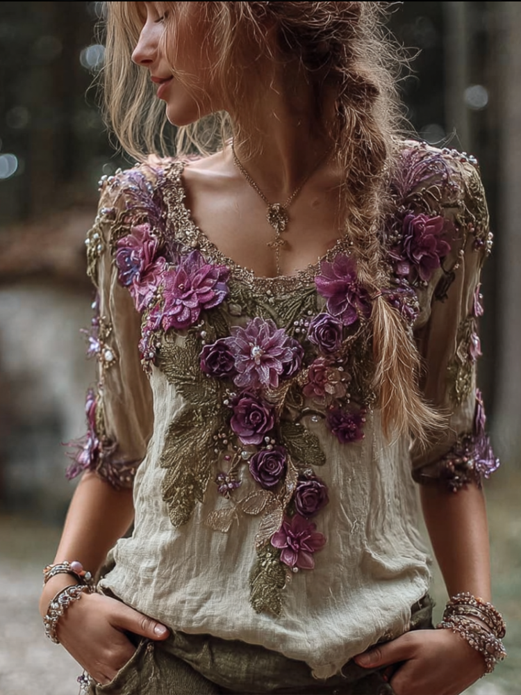 Timeless Vintage Style Top