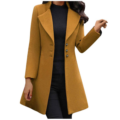 JO | Italian wool coat with long sleeves