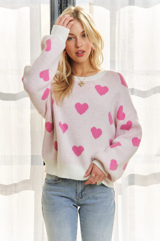 Paloma® | Heart-shaped sweater with a crew neck and dropped shoulders