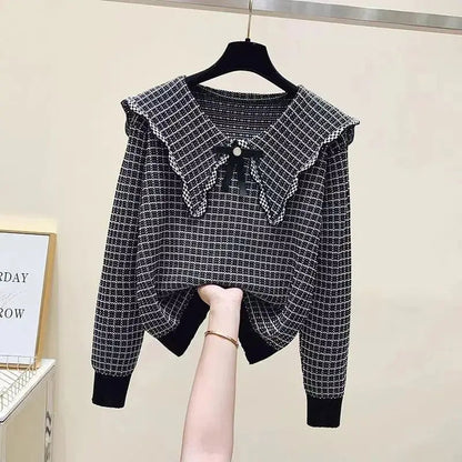 Brigitta® | Annabelle sweater with Claudine collar