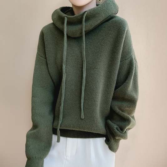 Ileana® | Knitted sweater with hood