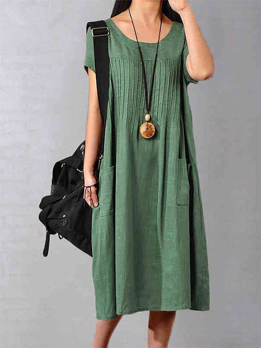 Women's Casual Loose Cotton Dress