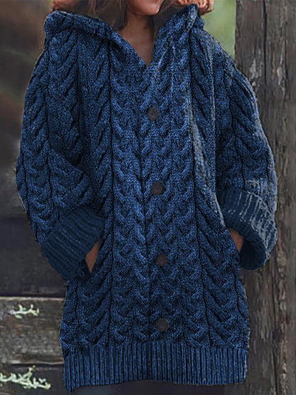 Women's Super Soft Honeycomb Aran Crew Neck Sweater elevenforest