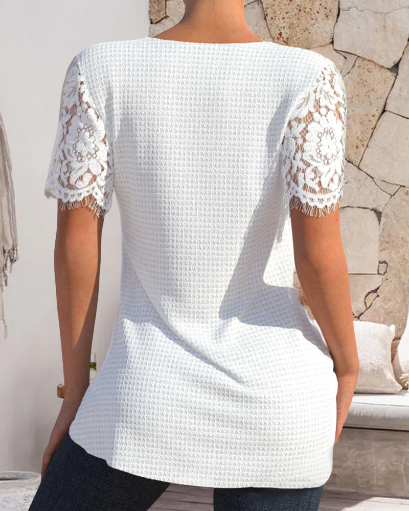 KS | Structured lace blouse
