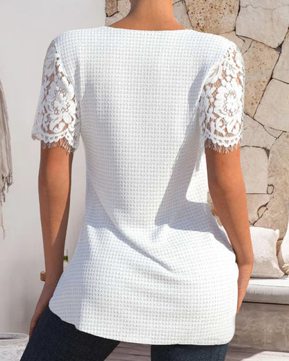 KS | Structured lace blouse