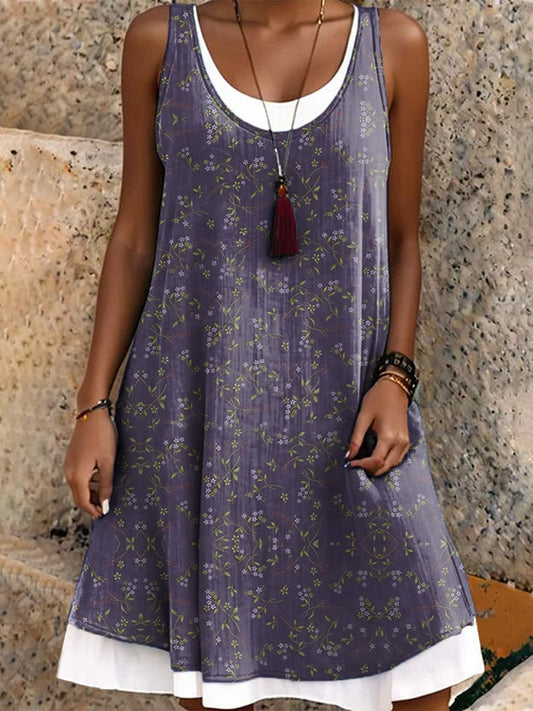 Women's Floral Pattern Art Print Dresses