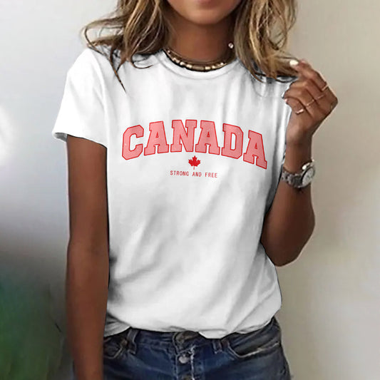 Canadian Maple Leaf Art Short Sleeve Cozy T Shirt elevenforest