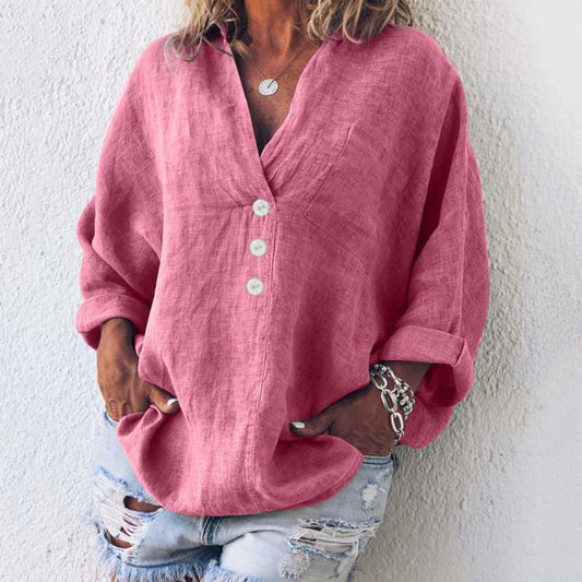 Nancy® | Elegant sweater made of cotton and linen