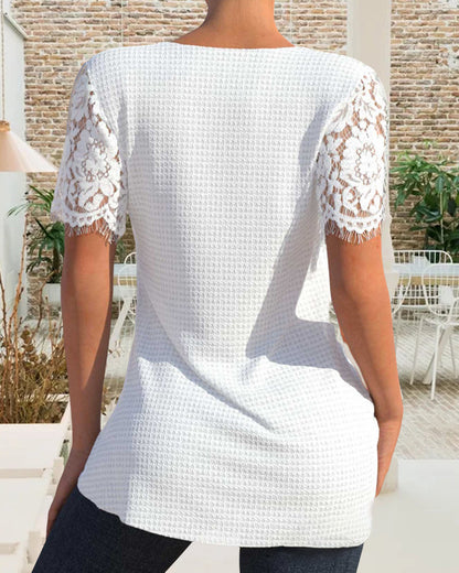 KS | Structured lace blouse