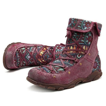 KS | Boho lace-up boots