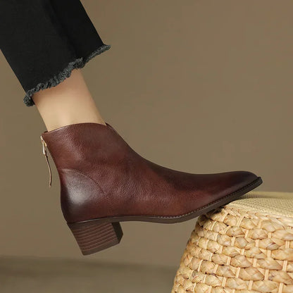 KS | Tapered ankle boot with block heel