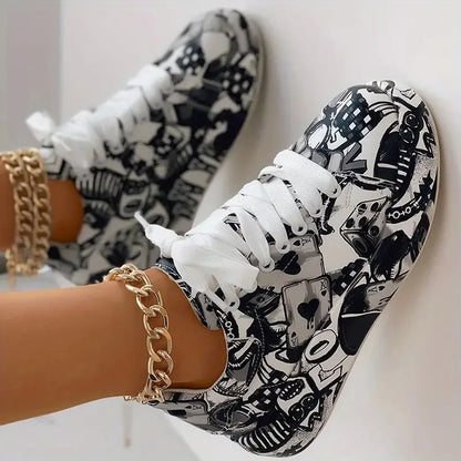 KS | Graffiti print high-top sneakers