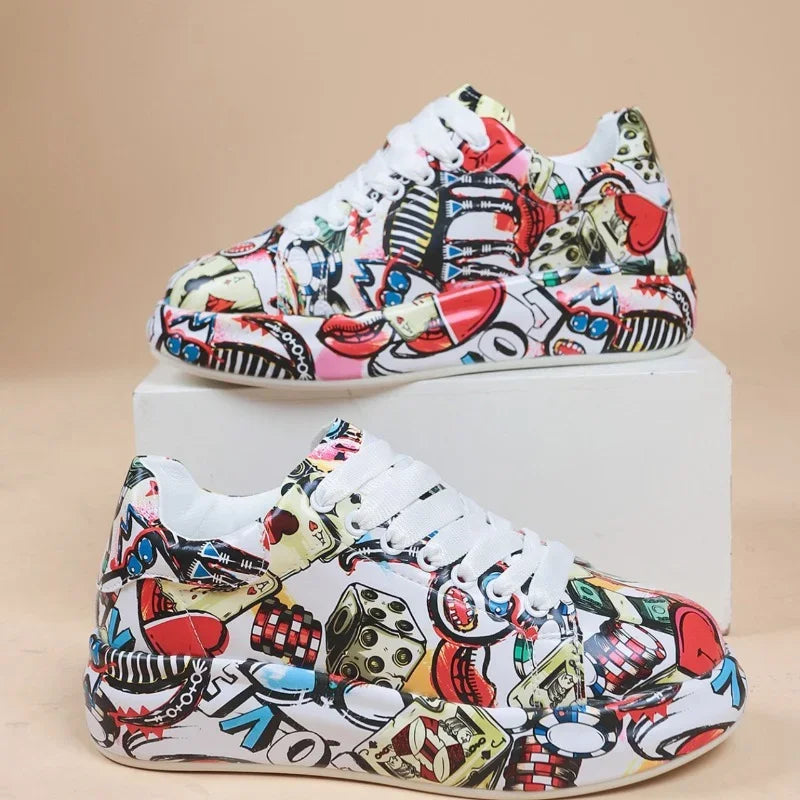 KS | Vibrant graffiti-style sneakers