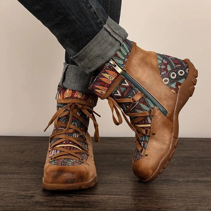 KS | Boho lace-up boots