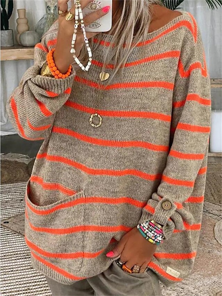 Martha | Elegant Striped Sweater