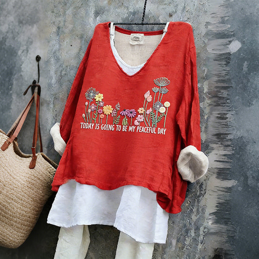 Comstylish Today Is My Peaceful Day Women's Shirt