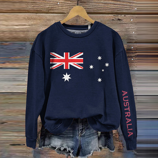 Women's Australian Flag Print Sweatshirt elevenforest