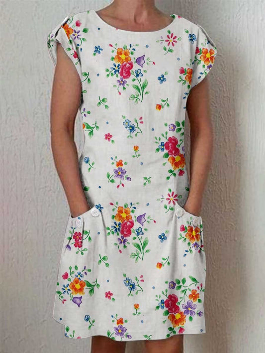 Women's Retro Classic Floral Pattern Dress