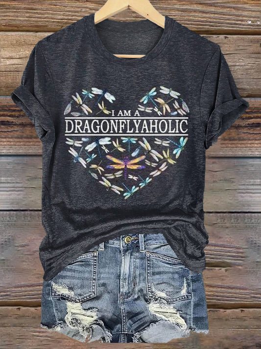 Hippie Art Print Casaul Short Sleeve T-shirt