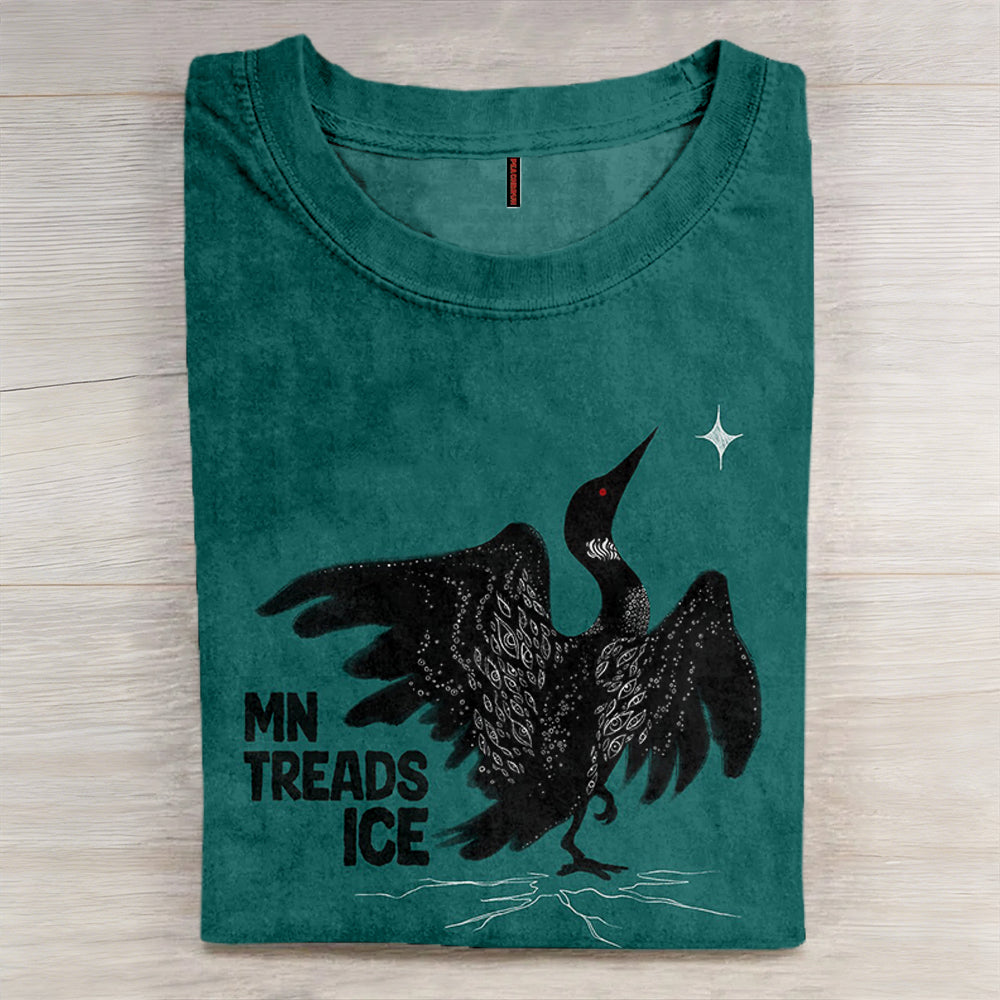 Comstylish Mn Treads Ice Vintage Washed T Shirt
