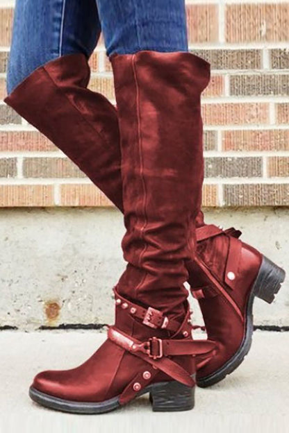 KS | Ankle-high boots with buckle