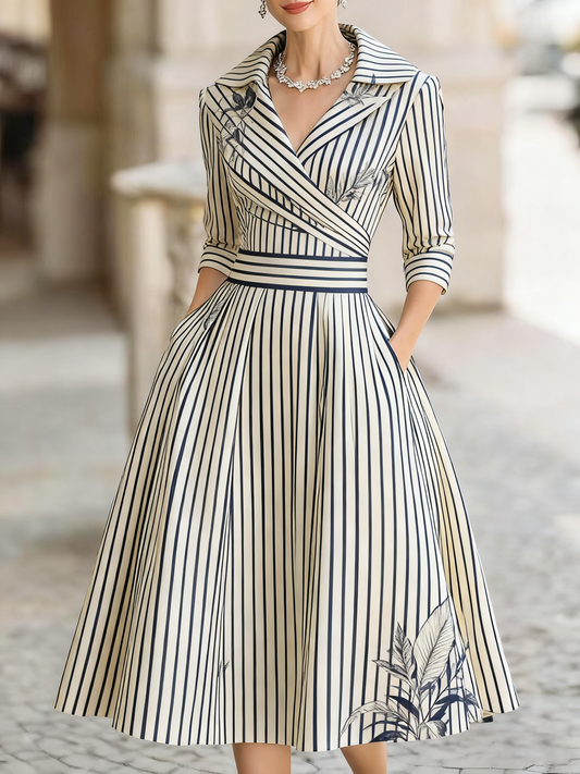 Women's romantic floral jacquard long dress