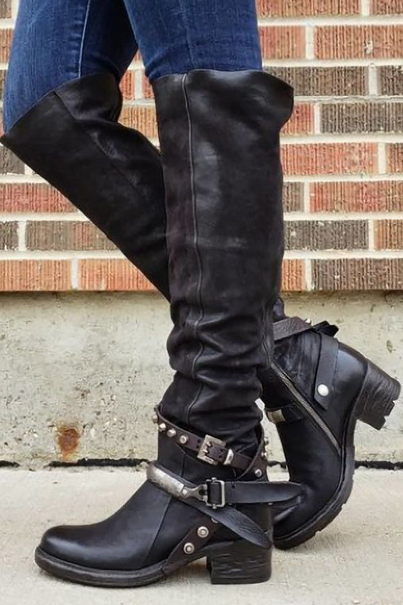 KS | Ankle-high boots with buckle