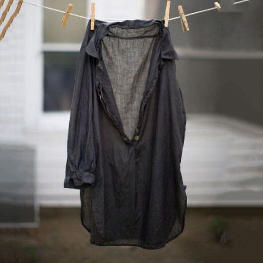 Women's Vintage Cotton And Linen Blouse elevenforest