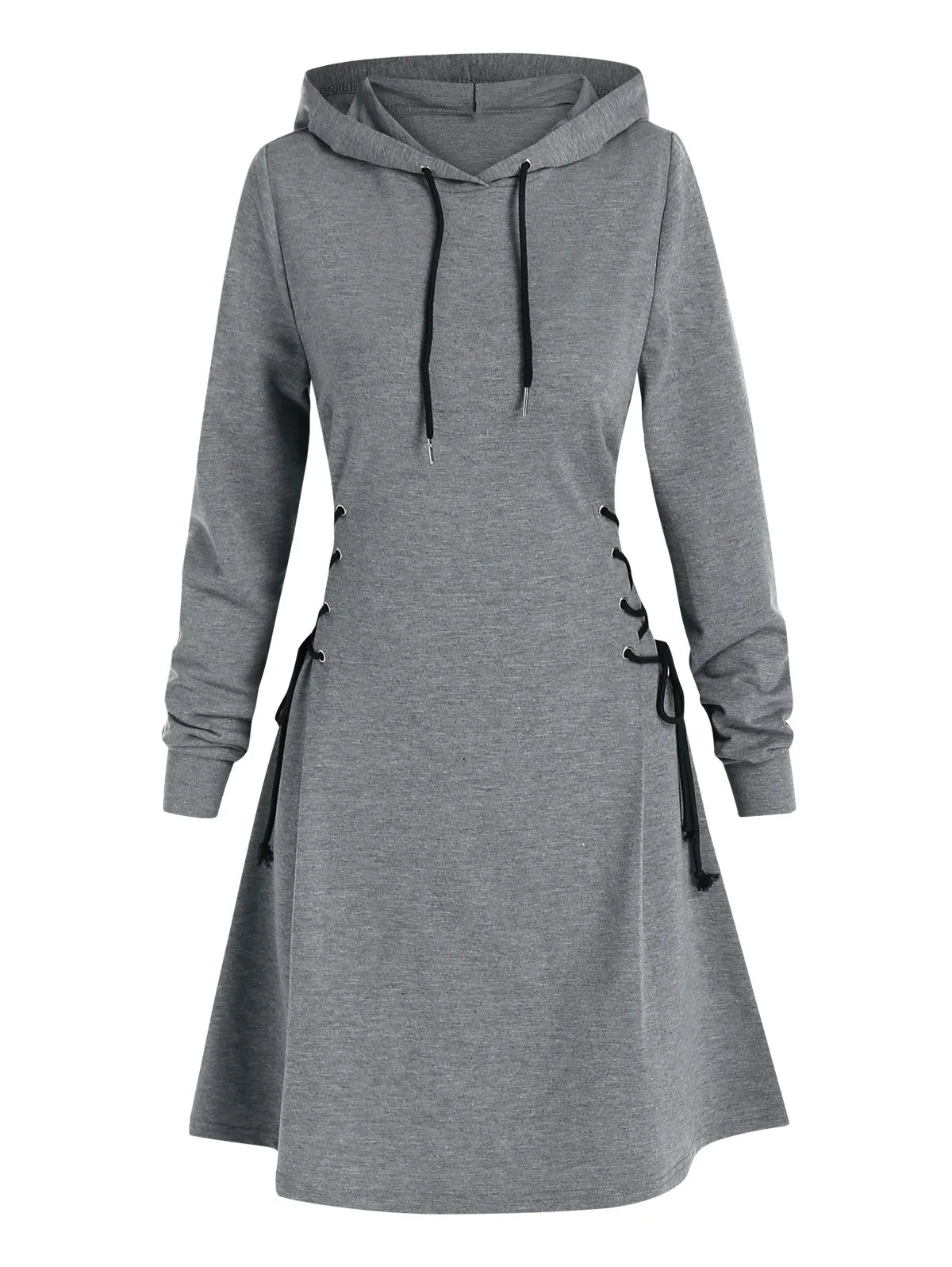 KS | Casual-chic hooded midi dress
