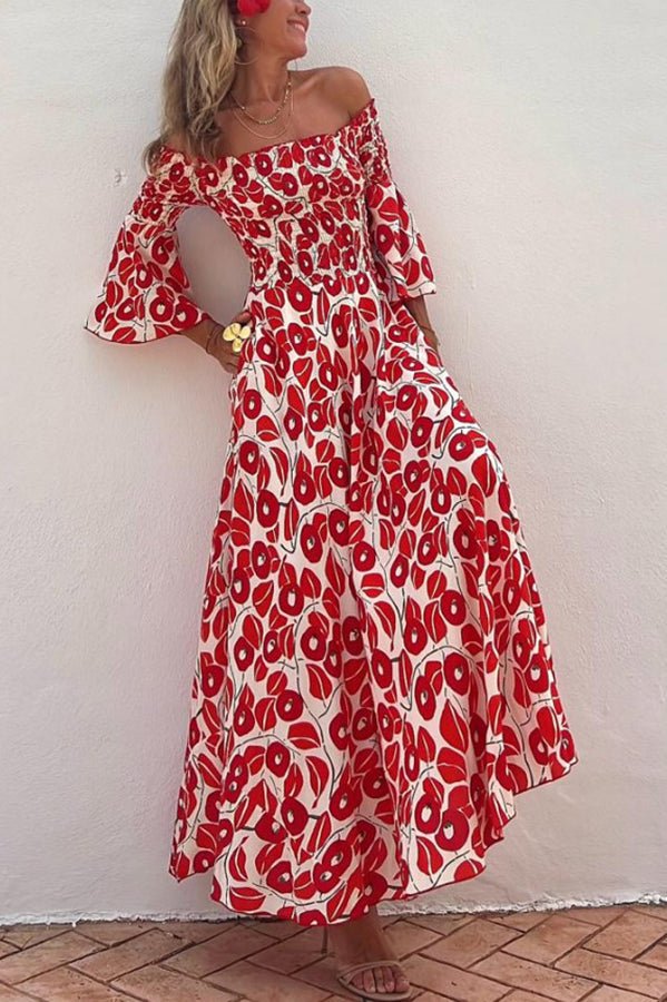 KS | Maxi dress with floral pattern