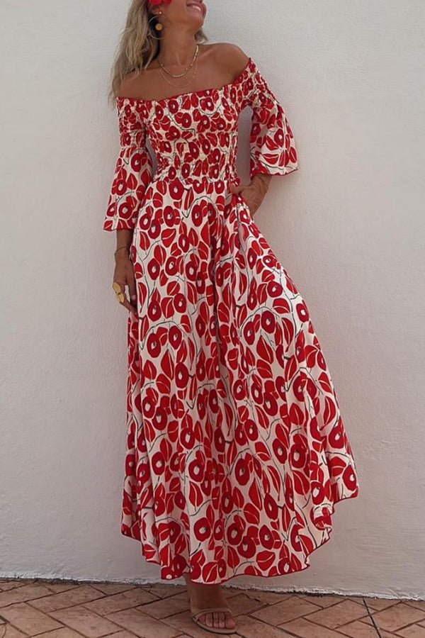 KS | Maxi dress with floral pattern