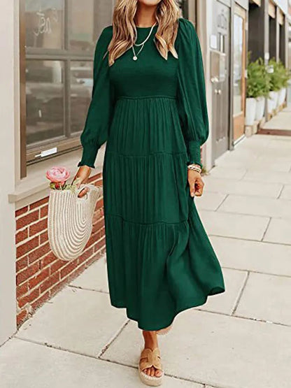 KS | Long-sleeved midi dress with tuxedos
